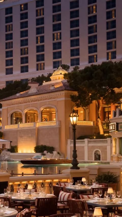 Instagram post by @vegasnavigator for MGM Resorts. Caption reads: [...] Bellagio fountains Thank you to MGM Resorts....