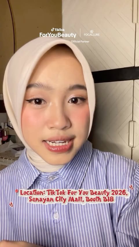 Instagram post by @maulanintannn_ for Focallure. Caption reads: SAVE THE DATEEE‼️📌, Focallure hadir di Tiktok For....