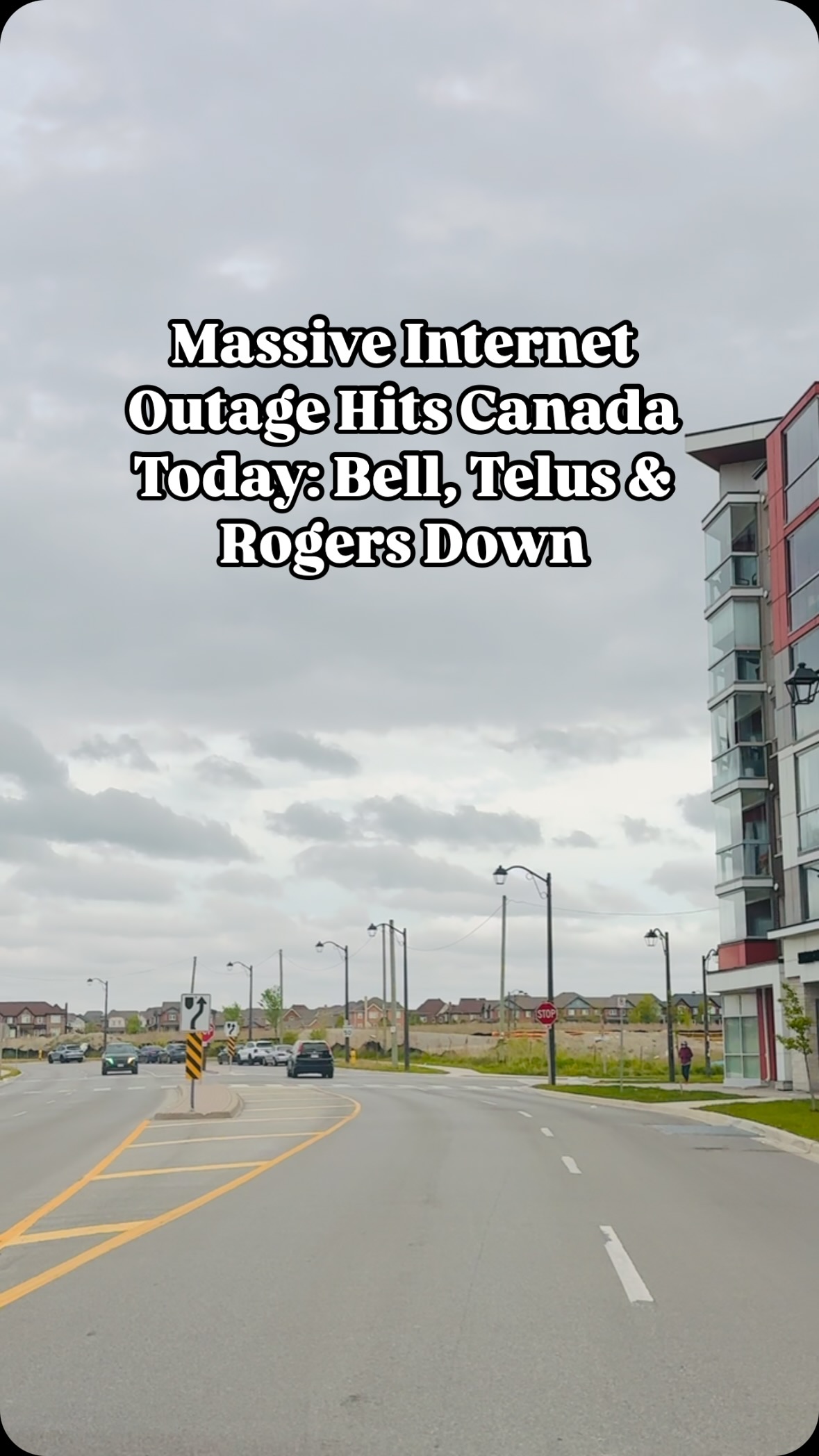 Instagram post by @todomississauga.on for RBC. Caption reads: Massive Internet Outage Hits Canada Today!

Bell....