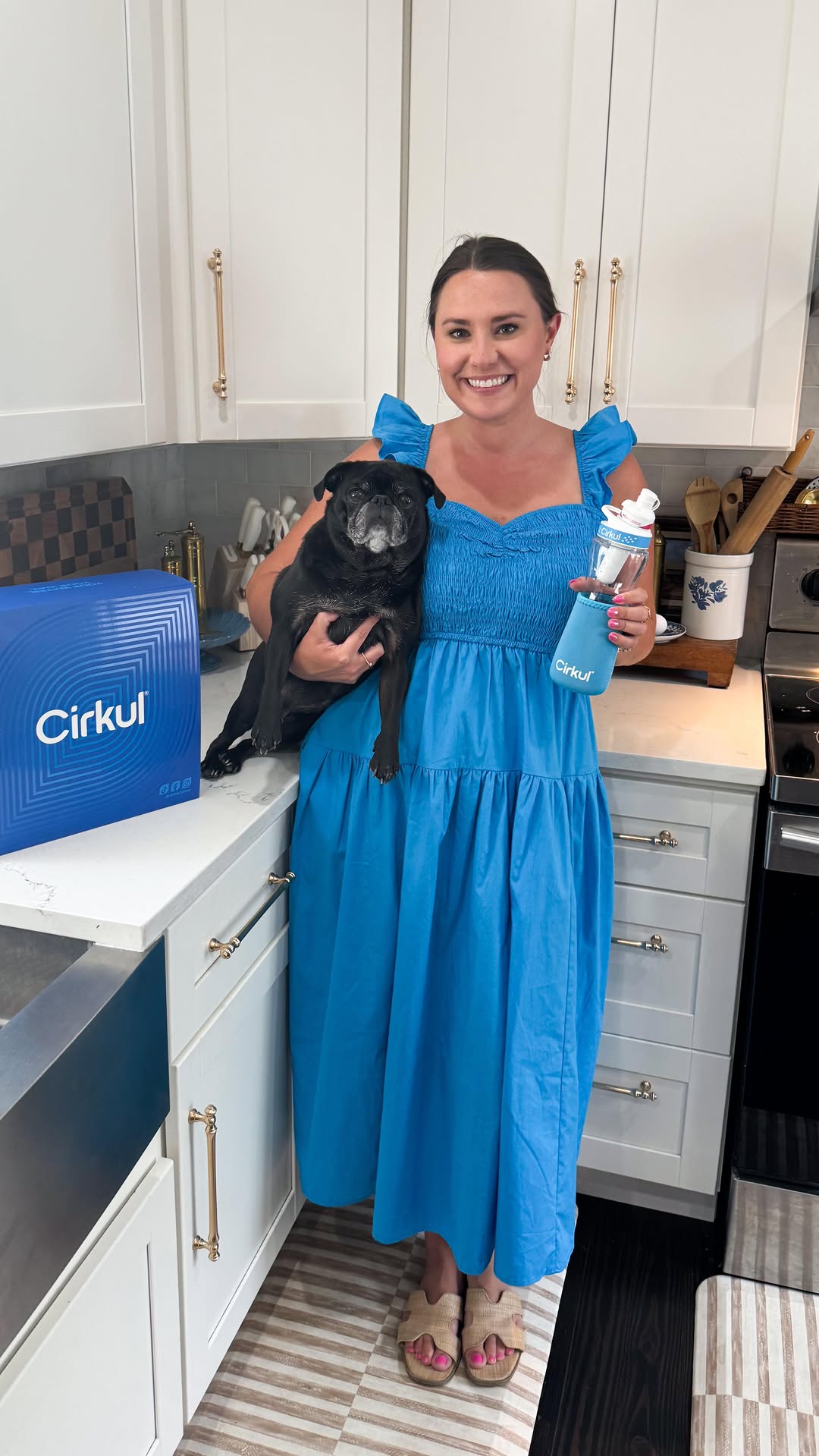 Instagram post by @kenziemariehome for Cirkul. Caption reads: anything that tricks me into drinking more water....