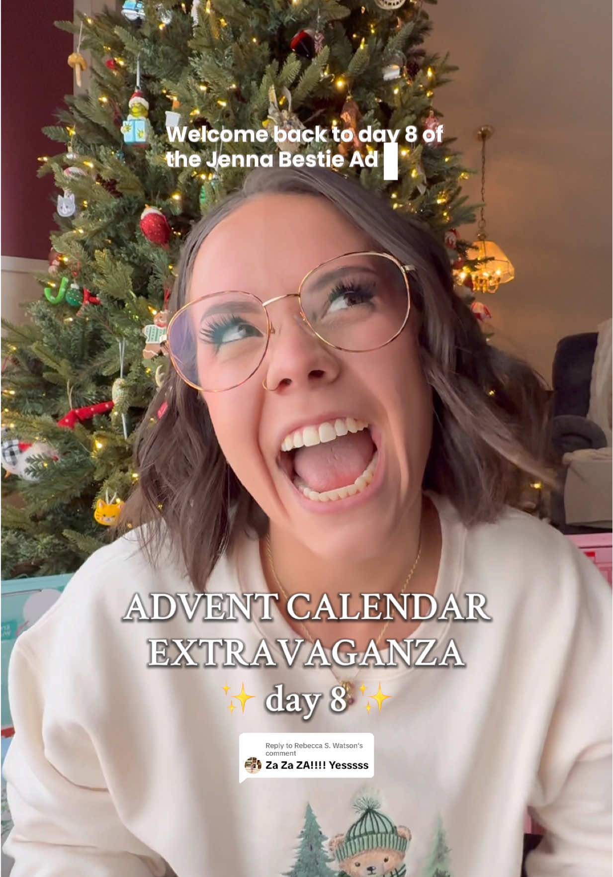 TikTok post by @jenna_bariatricbestie for Barebells. Caption reads: Replying to @Rebecca S. Watson day 8 of the advent....