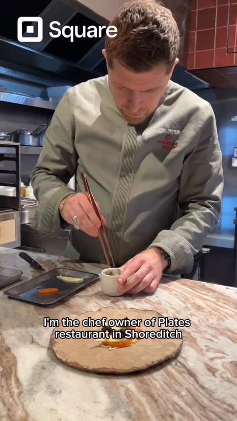 Instagram post by @kirk_haworth for Square. Caption reads: [...] and more! 🧑🏻‍🍳 Sponsored by @squareuk.