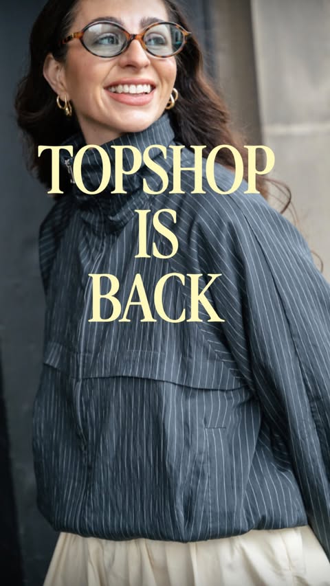 Instagram post by @franki.dammone for John Lewis. Caption reads: [...] rumours are true! Topshop is back at....