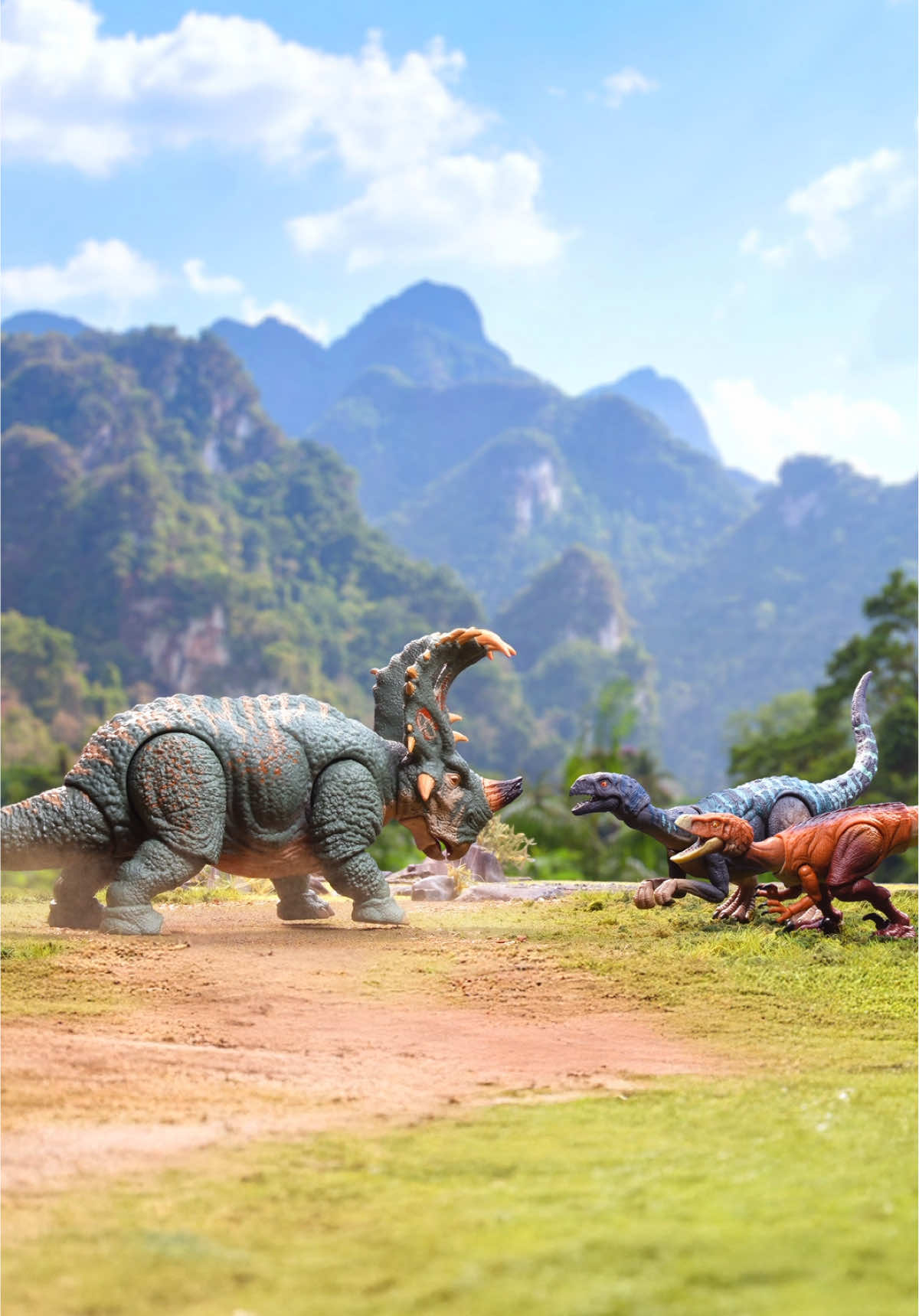 TikTok post by @plasticaction for Jurassic World. Caption reads: BTS from our latest with @Jurassic World in....