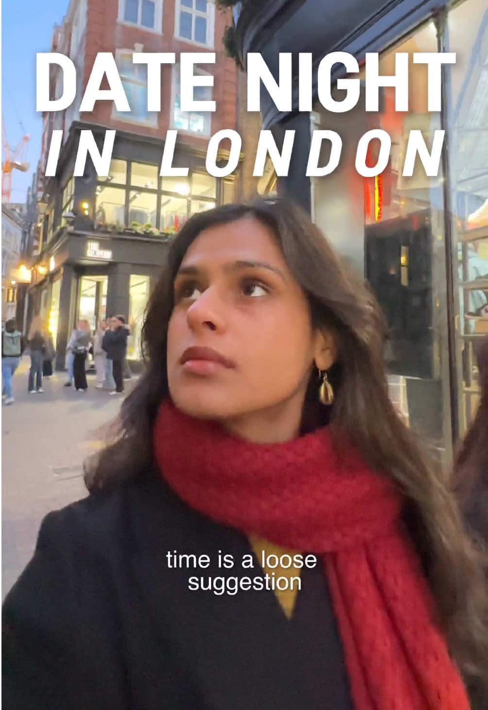 TikTok post by @ananya.png for Dishoom. Caption reads: Second date 🔜?? (It’s an old vlog from March,....