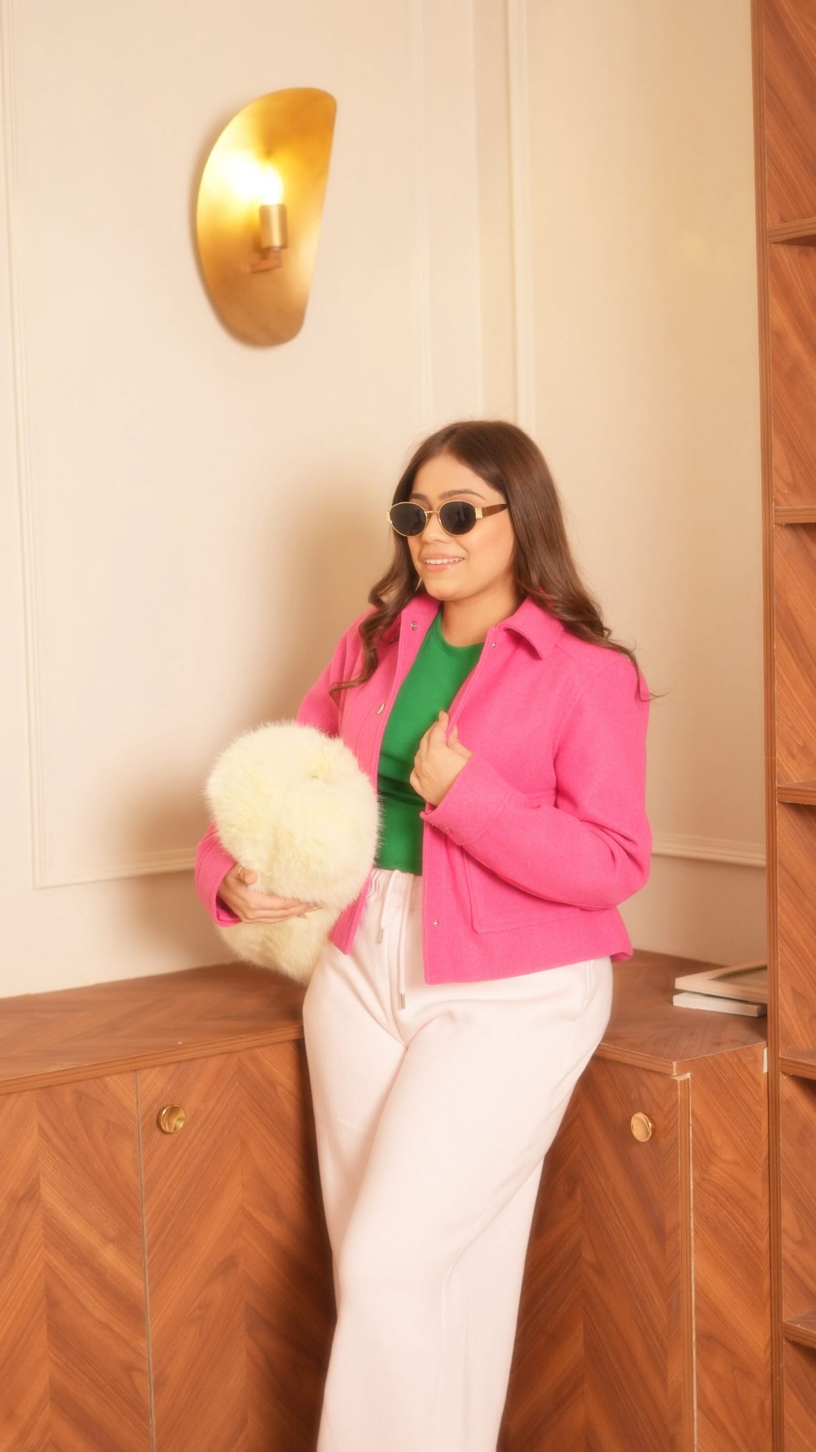 Instagram post by @glamlook_by_taniee for Universal Pictures. Caption reads: Serving my own Glinda x Elphaba moment because....