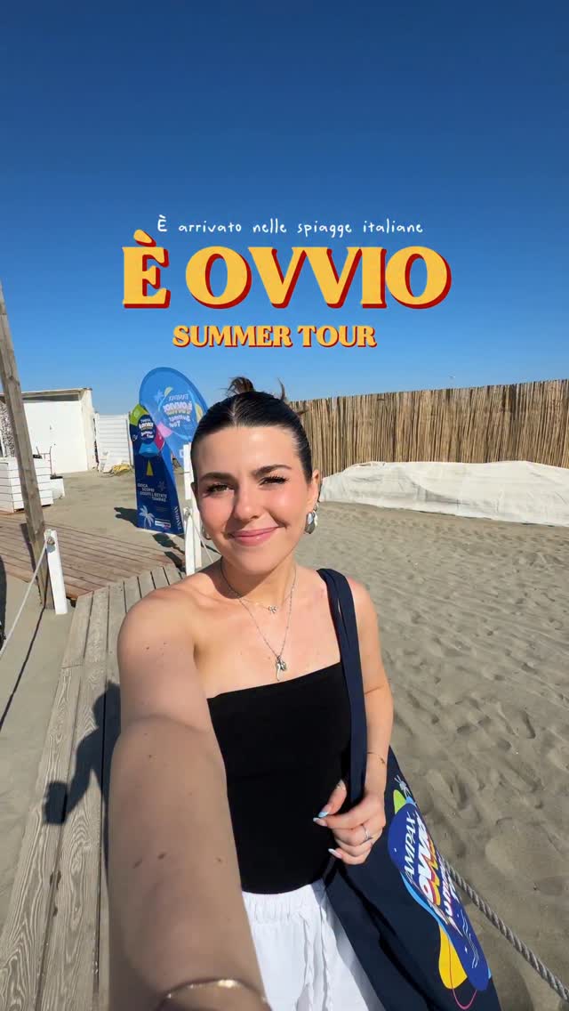Instagram post by @pamela.paolini for Tampax. Caption reads: Tra luglio e agosto, nelle spiagge italiane,....