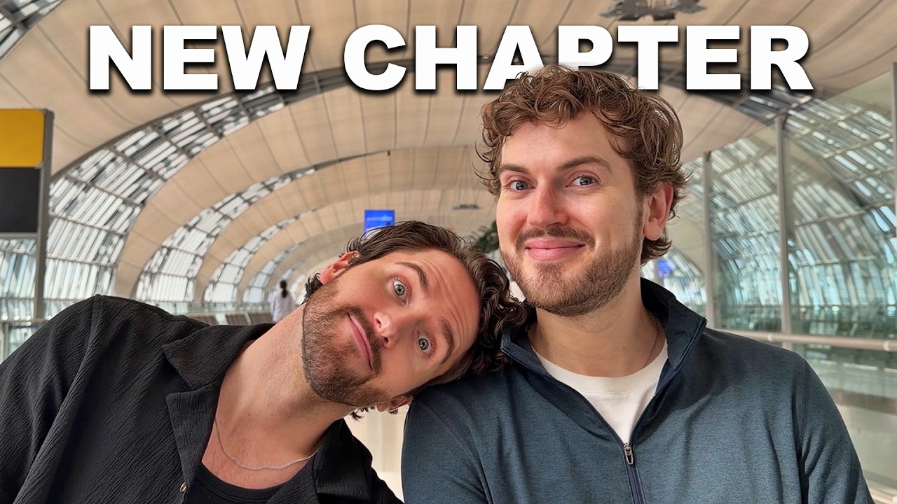 YouTube post by @OskarandDan for Ekster. Caption reads: 🧳 Upgrade your travels with Ekster's 10th....