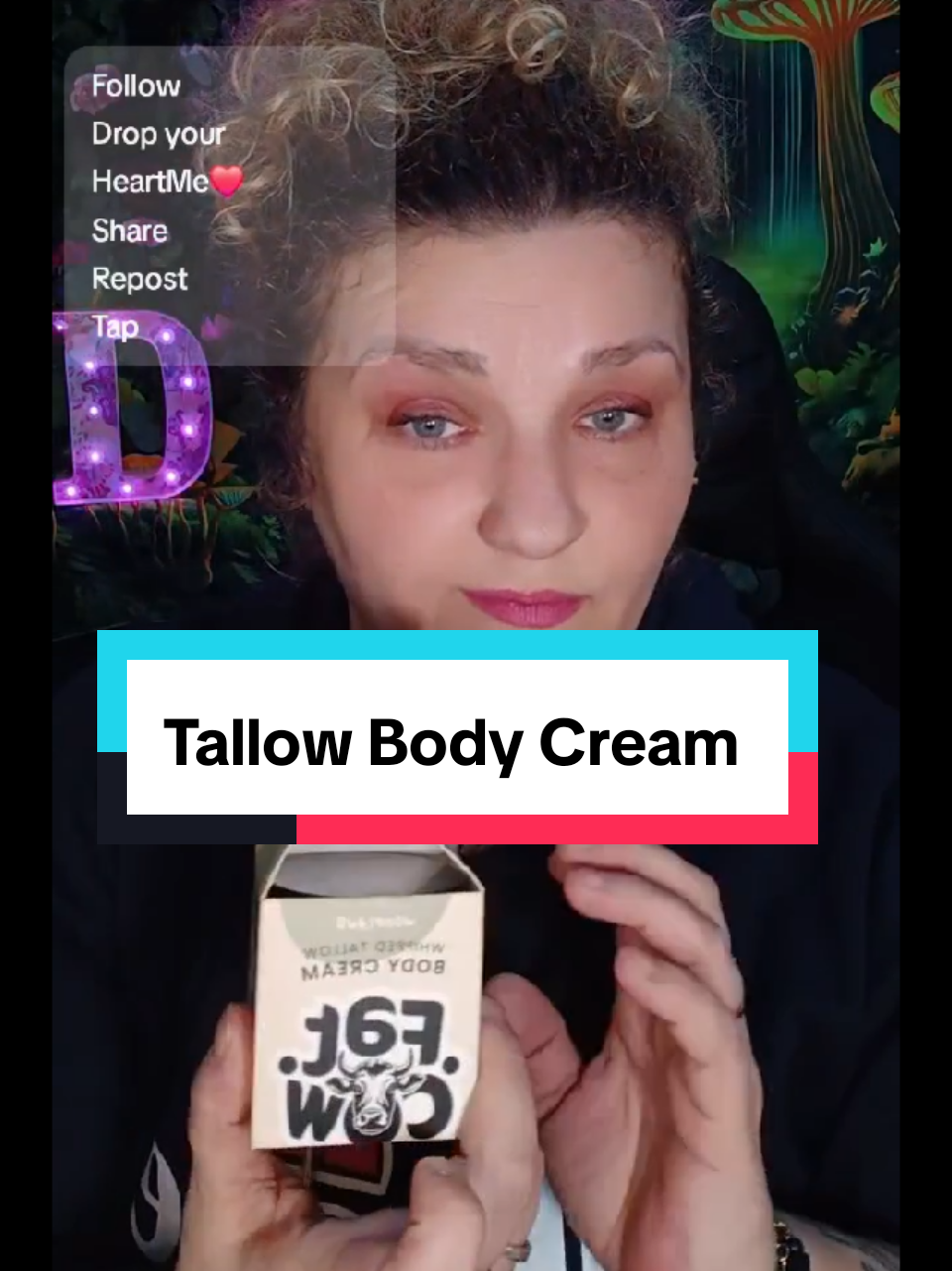 TikTok post by @danydanutza for Fat Cow Skincare. Caption reads: [...] it, try it for yourself! 👌@Fat Cow Skincare....
