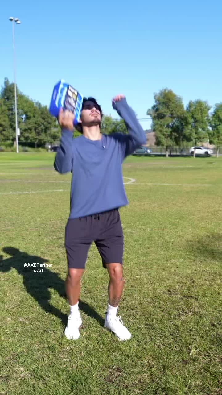 TikTok post by @devinpaul6 for AXE. Caption reads: [...] off the pitch😏⚽️ Make sure to grab the AXE....