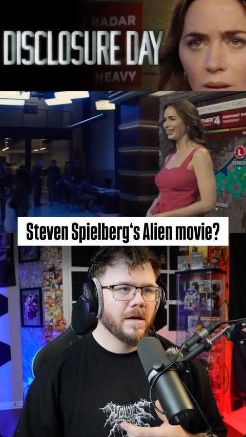 Instagram post by @blake_koala for Universal Pictures. Caption reads: [...] Steven Spielberg! #disclosureday....