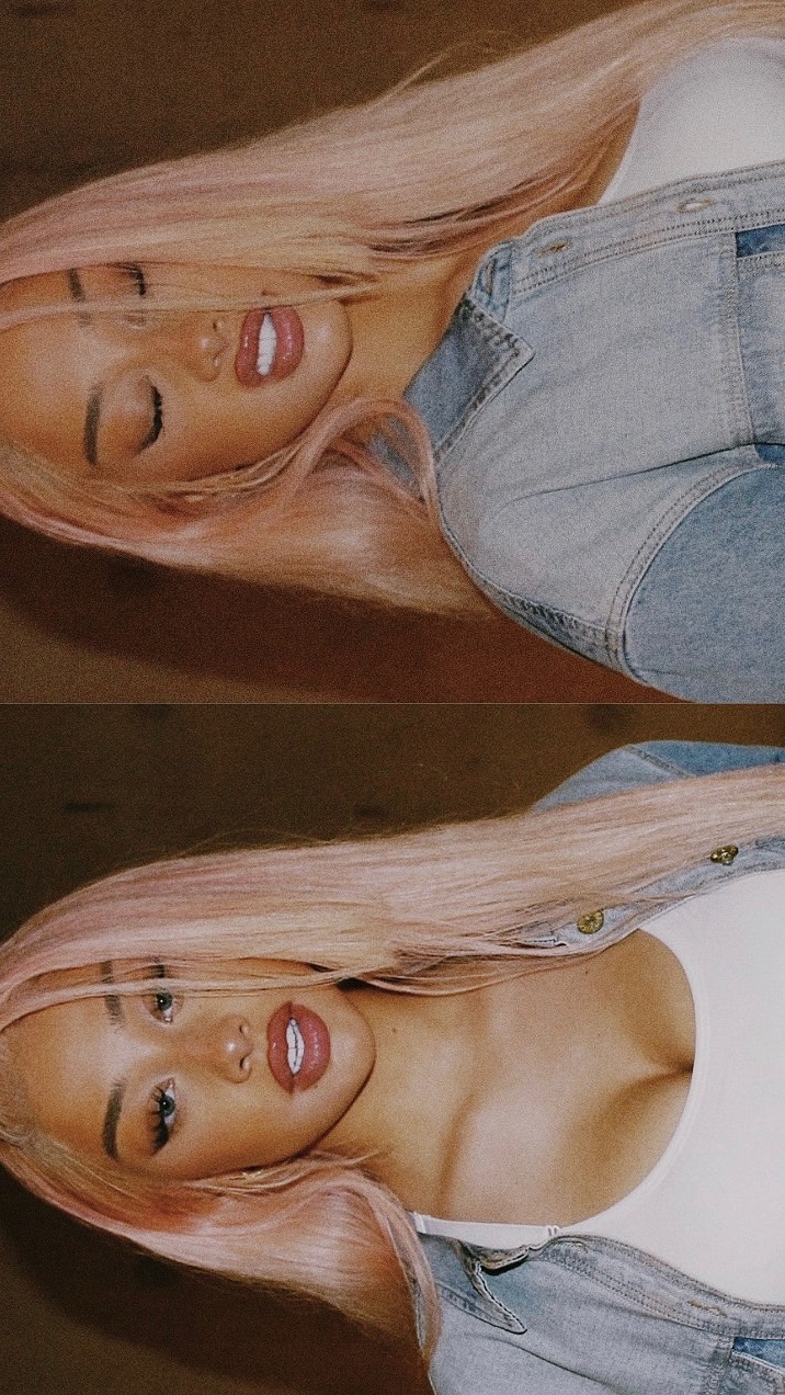 Instagram post by @michaelanaomii for FENTY HAIR. Caption reads: ⋆𐙚₊˚⊹♡ hair touch ups @fentyhair @colorwowhair....