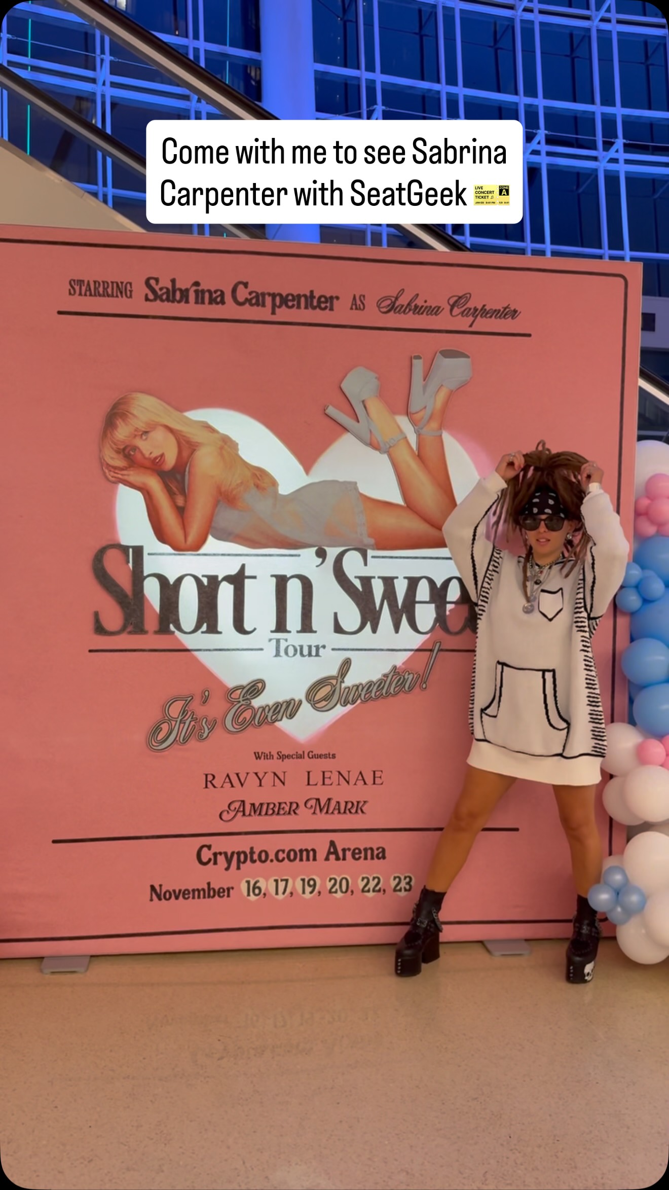 Instagram post by @jessicaxgolich for SeatGeek. Caption reads: You probably need a backup plan (just like I did!)....