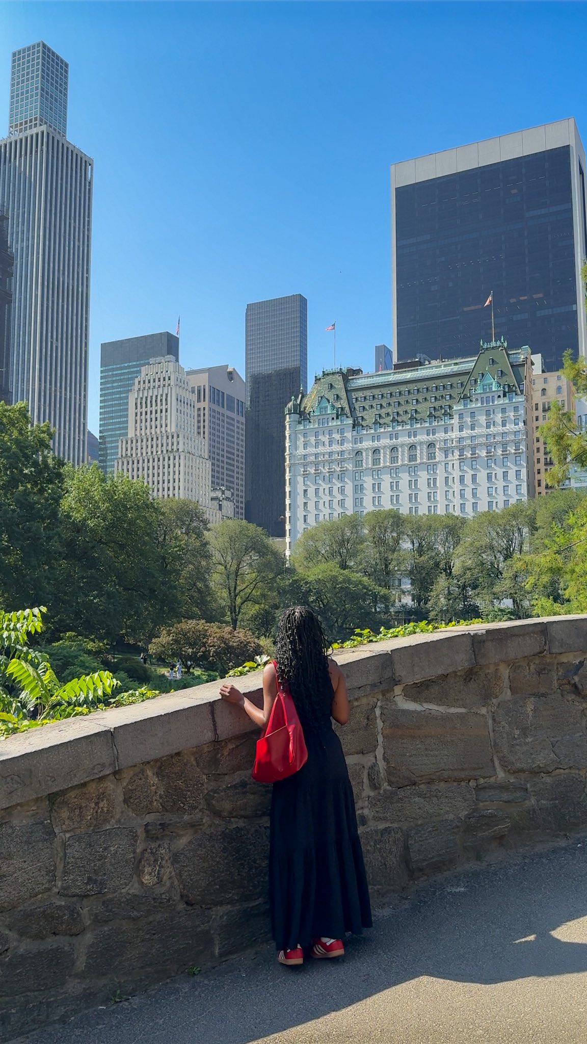 Instagram post by @bashabroad for HotelTonight. Caption reads: #ad SAVE this guide for your next weekend in NYC....