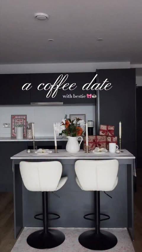 Instagram post by @okayasmin for Nespresso. Caption reads: let’s set up & host a coffee date ☕️🎀🫶🏾....