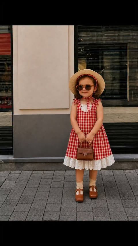 Instagram post by @_biork_hoti for MiniOlie. Caption reads: My dress and heat today from @minioliemarketing....