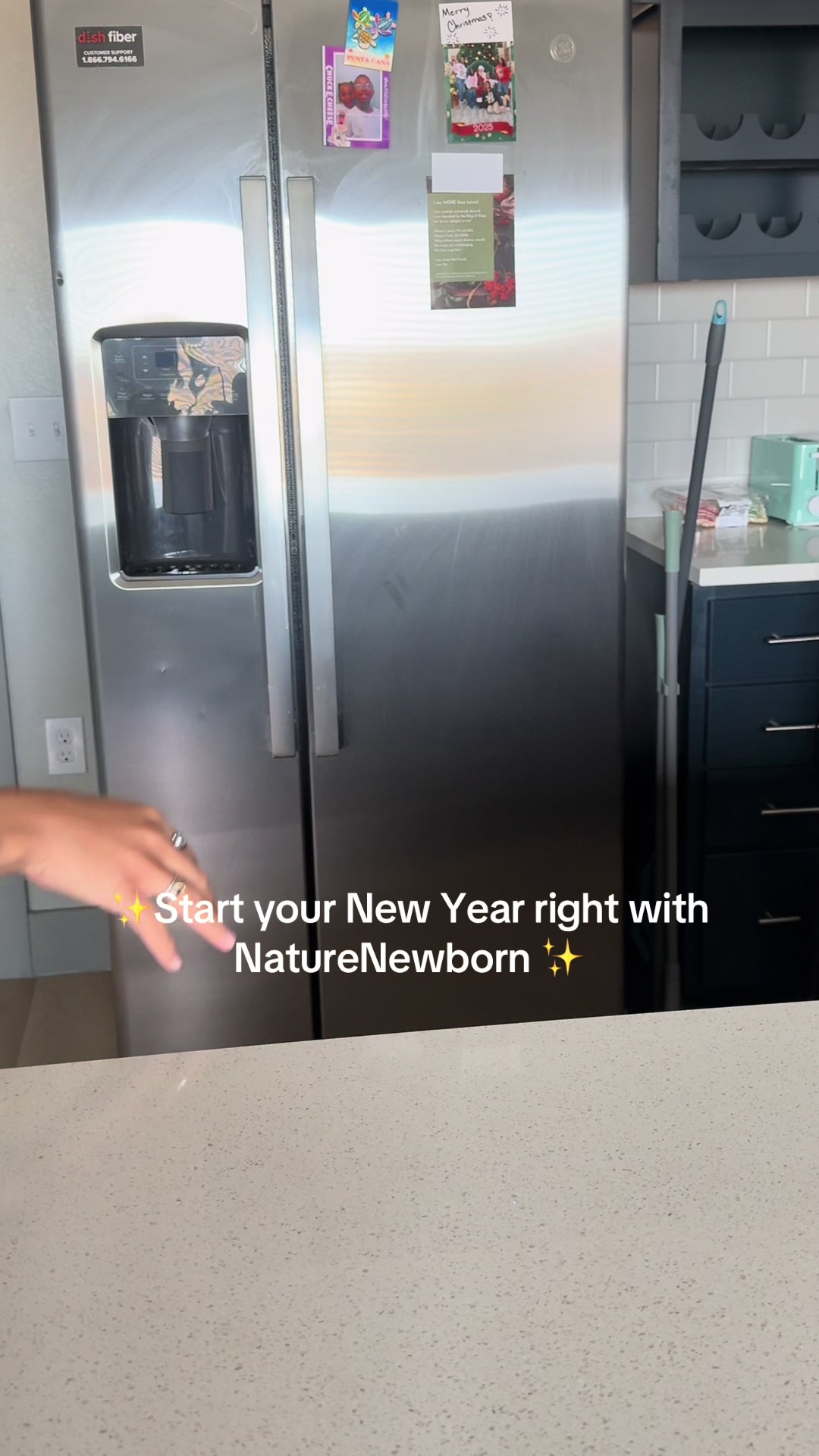 TikTok post by @chardelacole for NatureNewborn. Caption reads: It’s a new year so that means more @Naturenewborn....