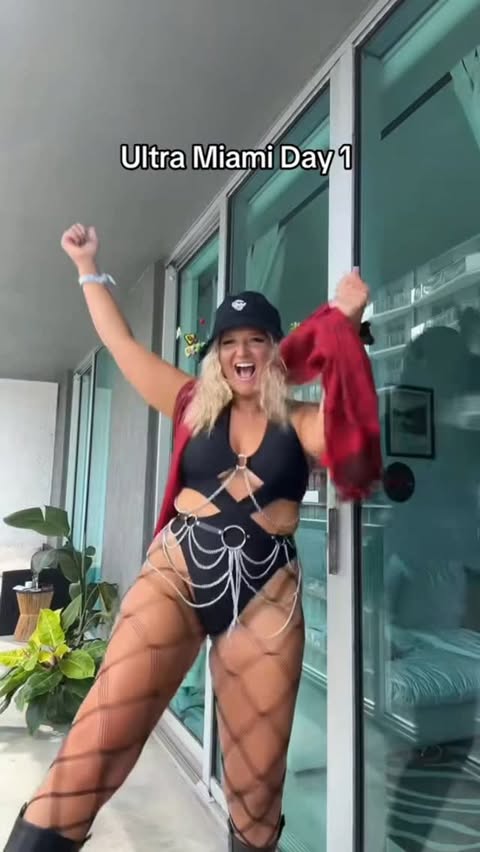Instagram post by @christinacase_ for iHeartRaves. Caption reads: [...] 🌱 to my socks the fit is allllll....