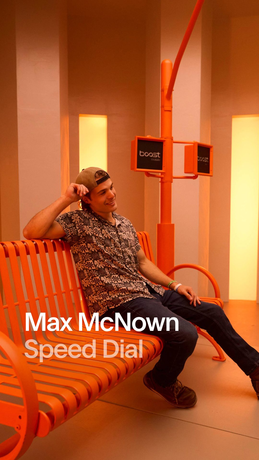 Instagram post by @maxmcnown for Boost Mobile. Caption reads: We've got @MaxMcnown on speed dial! 📱

Amplified....