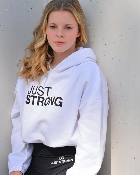 Instagram post by @gymnast_adysen for Just Strong. Caption reads: [...] one is you and that is your....