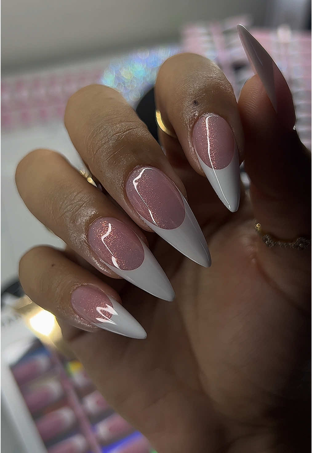 TikTok post by @nailz_by_ashleyyy for BTArtboxnails. Caption reads: [...] love the way they fit my nail!....