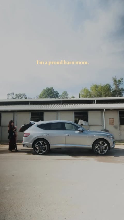 Instagram post by @chrisellelim for Genesis USA. Caption reads: My days look different by the hour - mom mode,....