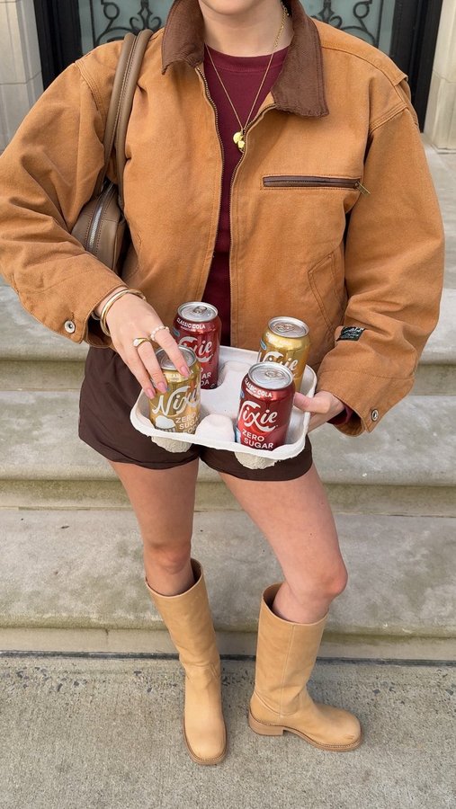 Instagram post by @ariannabaq for Drink Nixie. Caption reads: Having a main character moment with my fave....