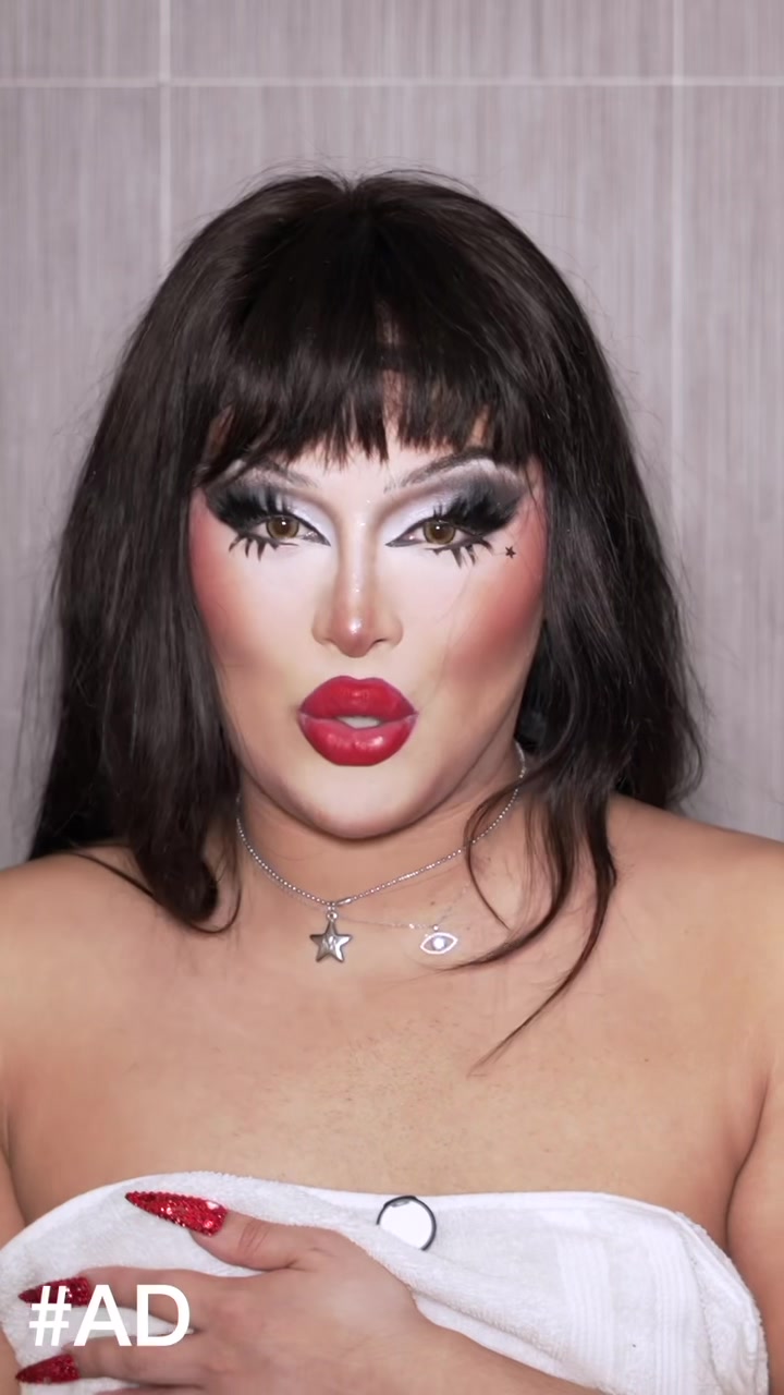 TikTok post by @morphinelovemua for NIVEA USA. Caption reads: #AD Come get dolled up with me for the red carpet....