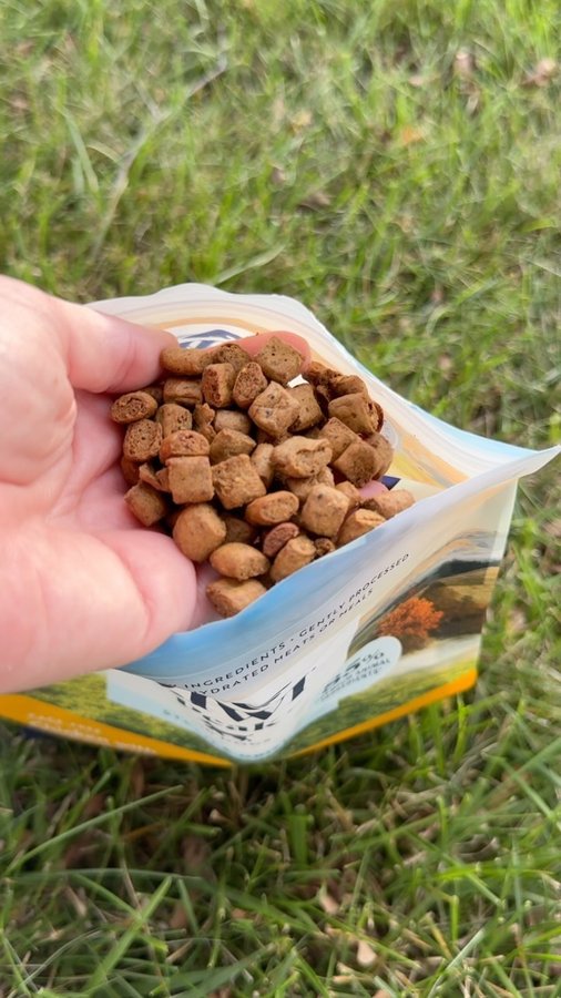 Instagram post by @danesandthings for ZIWI Pet Food. Caption reads: ASMR 

When nature’s ingredients meet nature....