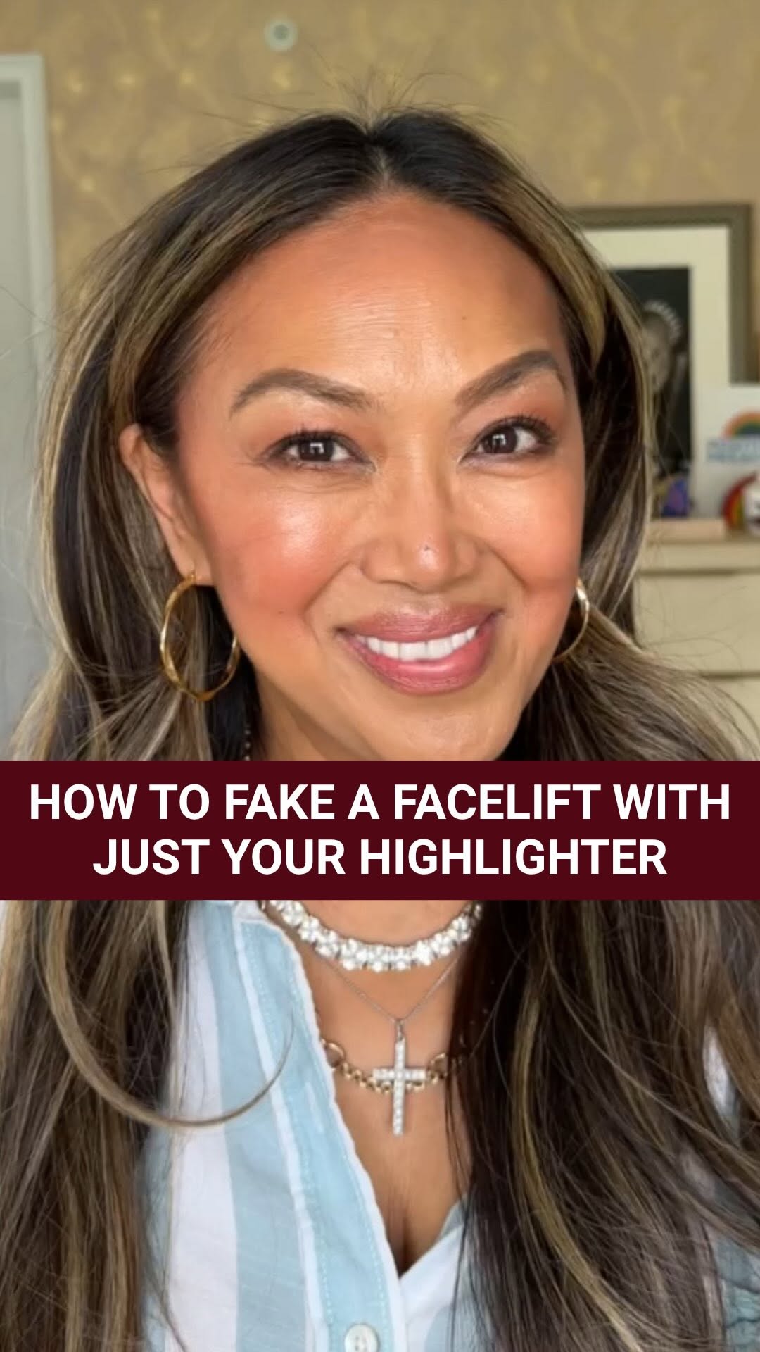 Instagram post by @mallyroncal for Saie hello. Caption reads: The last tip is a must for my midlife....