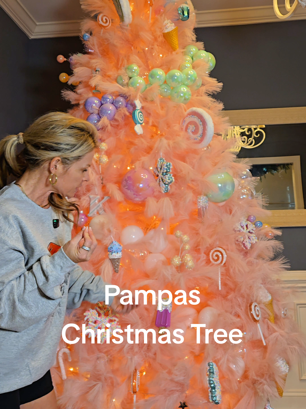 TikTok post by @katie.williams.life for Best Choice Products. Caption reads: I finally decorated my 9ft @Best Choice Products,....