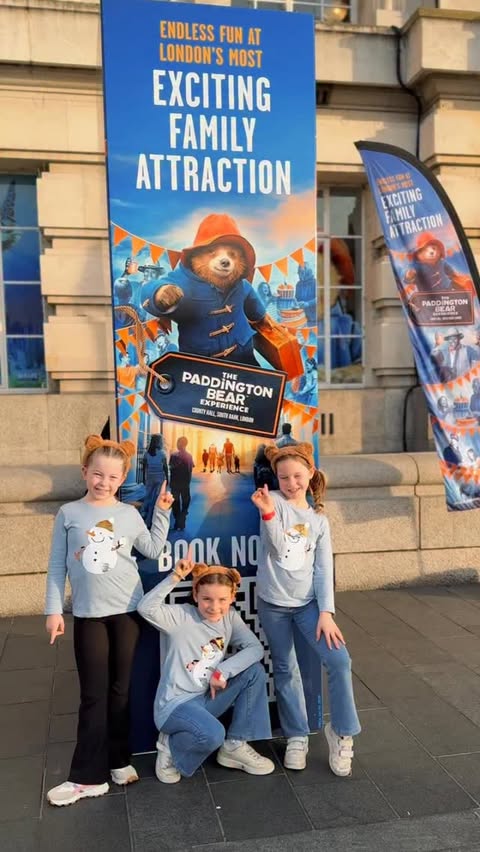 Instagram post by @mumof4_lifewithliz for VISIT LONDON. Caption reads: A little London magic with Paddington 🐻✨ If....