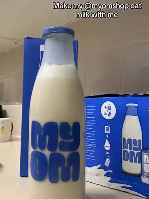 TikTok post by @siennaa.sharp for MYOM. Caption reads: @myomshop #ad #oatmilk #milk #contentcreator [...].