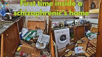 YouTube post by @cleanwithbarbie for HOTO Tools. Caption reads: Schizophrenia Crisis: When Hallucinations....