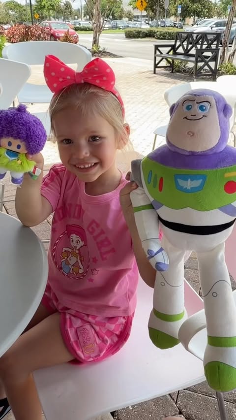 Instagram post by @familyfunpack for MINISO. Caption reads: We went to MINISO to hunt for Toy Story 5 blind....