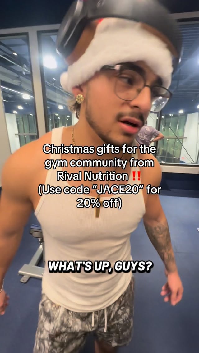 Instagram post by @jrmlifts_ for Rival Nutrition. Caption reads: [...] “JACE20” at checkout for 20% off ‼️....