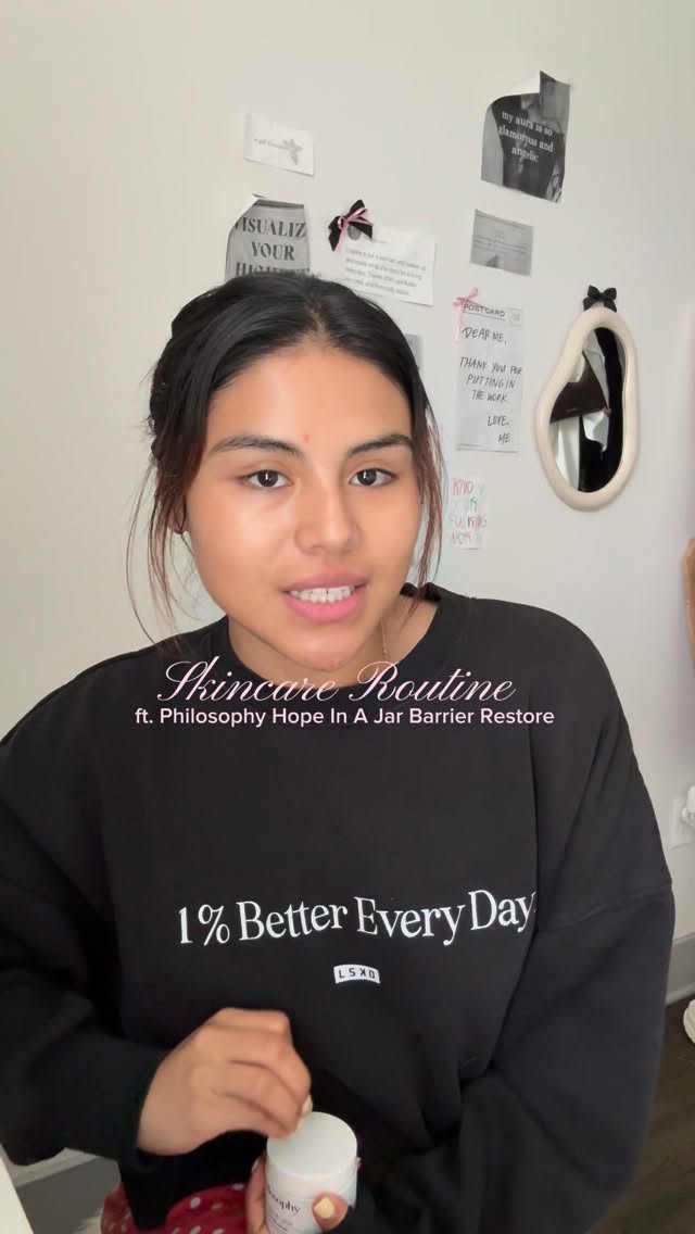 Instagram post by @eliannyisflourishing for philosophy. Caption reads: My skincare routine — step #2 when it comes to my....