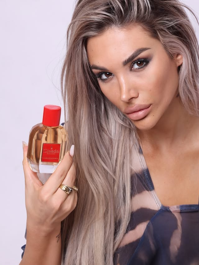 Instagram post by @oldeavallii for Gisada. Caption reads: me x @gisadaofficial @swissfragrance_pro ✨✨ [...].