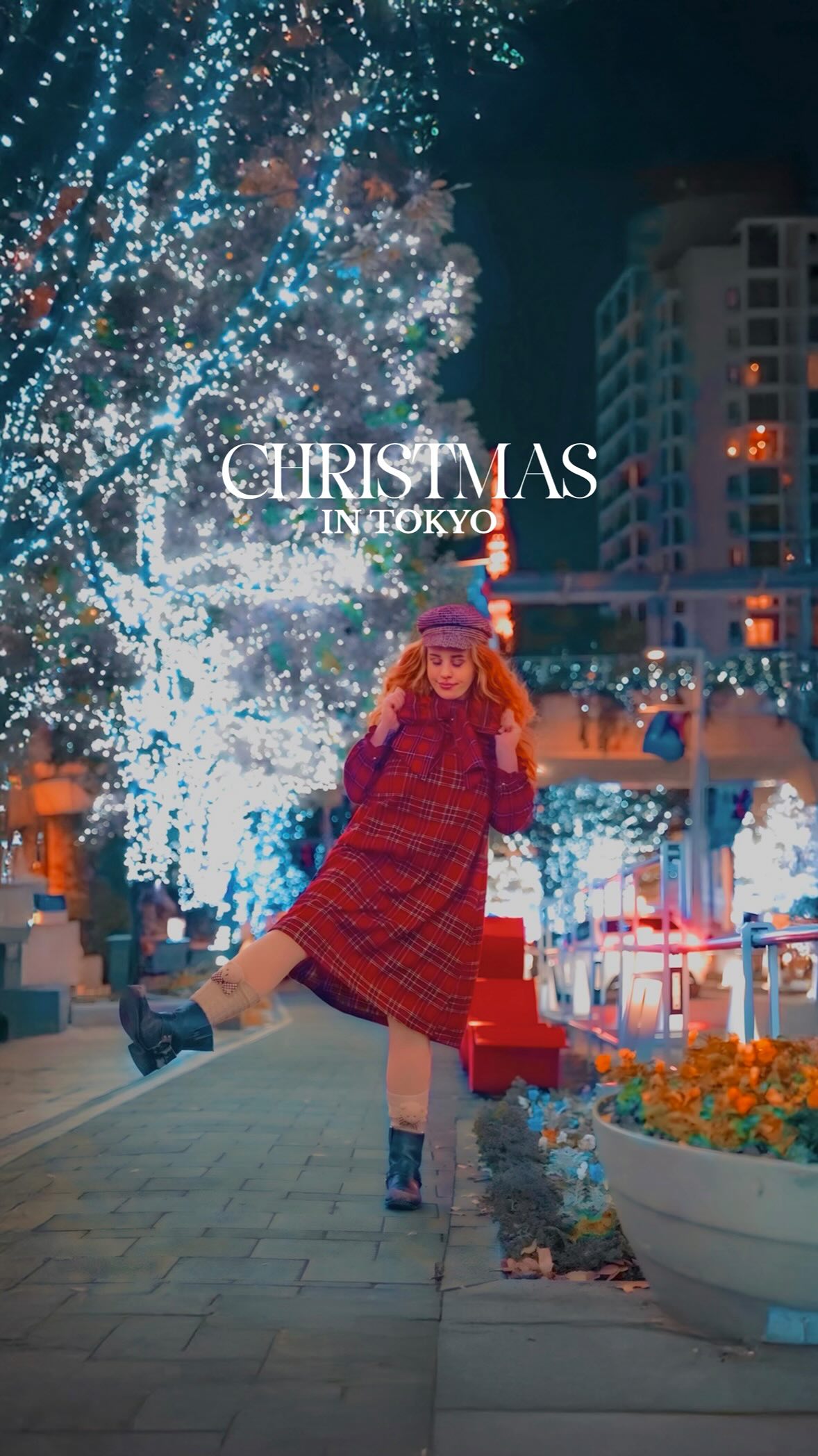 Instagram post by @colorcrrush for Tokyo Tokyo. Caption reads: Christmas Illuminations in Tokyo have started....