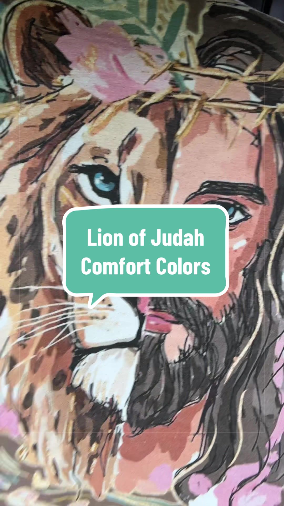 TikTok post by @thisfarmwifelife for PoppyRose Print Company. Caption reads: [...] viral this 😩 Lion of Judah from....