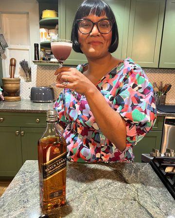 Instagram post by @sohlae for Johnnie Walker US. Caption reads: #ad We always miss Valentine's Day—even this year!....