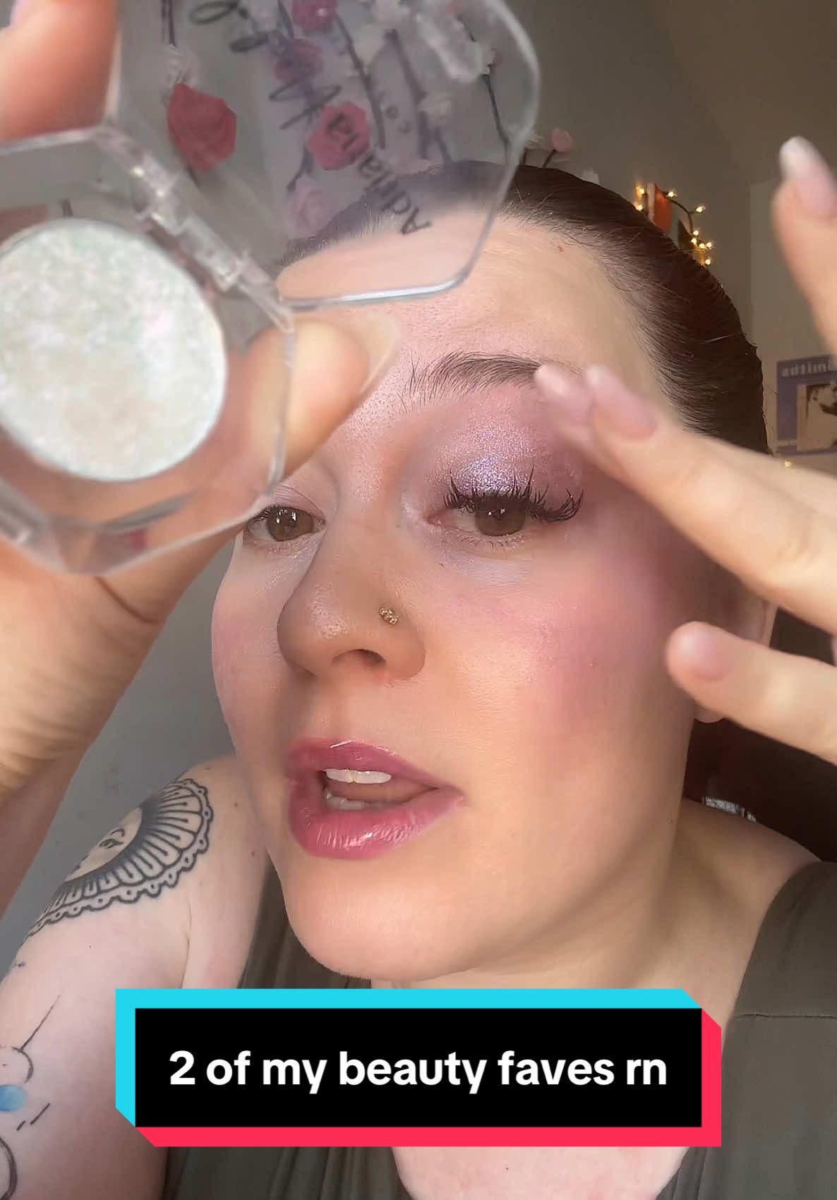 TikTok post by @adminandeve for Adriana Nichole Cosmetics. Caption reads: These products by @Adriana Nichole Cosmetics and....