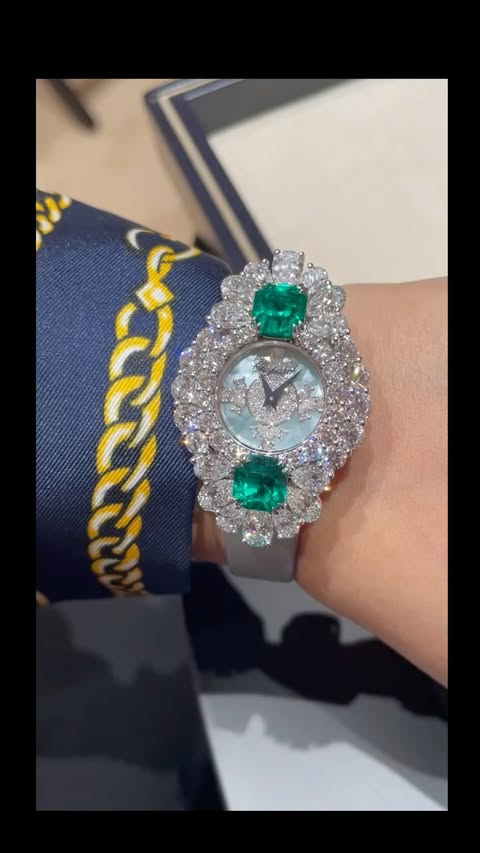 Instagram post by @thetalkstudio for Chopard. Caption reads: Got my hands on the @chopard Haute Joaillerie....