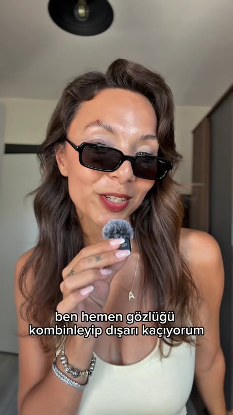 Instagram post by @aligamzeleyla for Vogue Eyewear. Caption reads: @vogueeyewear ' cook 🖤 • #gözlük #hatay #antakya....