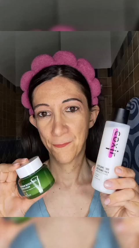 Instagram post by @chiara.costantino84 for The Skin House. Caption reads: [...] instant milky hydration, followed by....