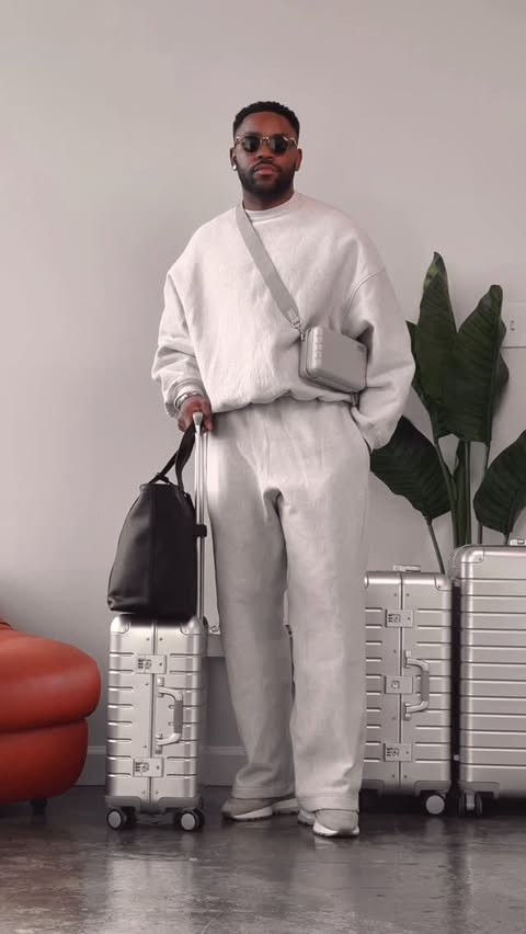 Instagram post by @devanondeck for Away. Caption reads: #AwayPartner For me, it’s all aluminum [...].