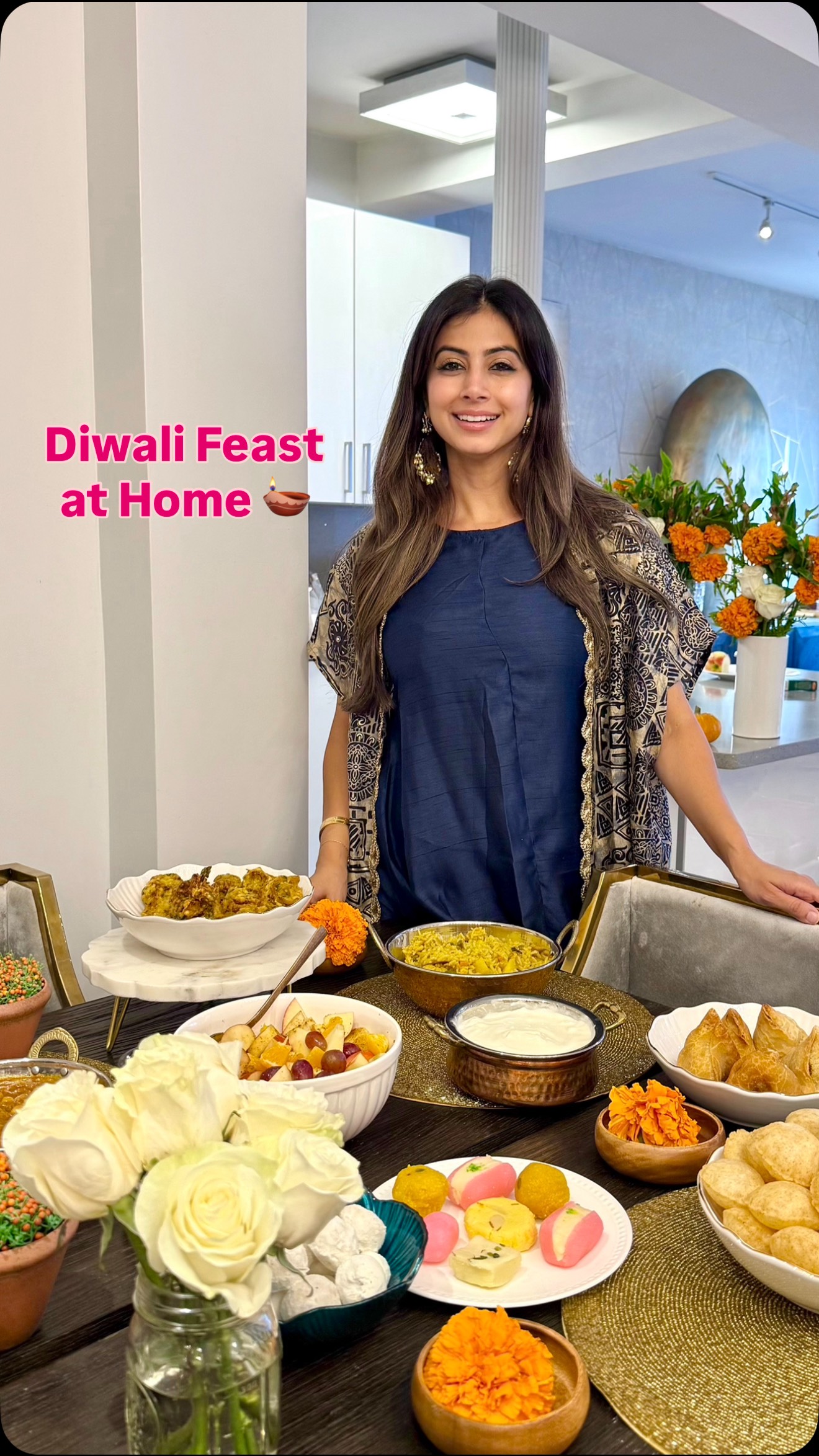 Instagram post by @traveleen_gurl for Shan Foods. Caption reads: [...] up memories this season with....