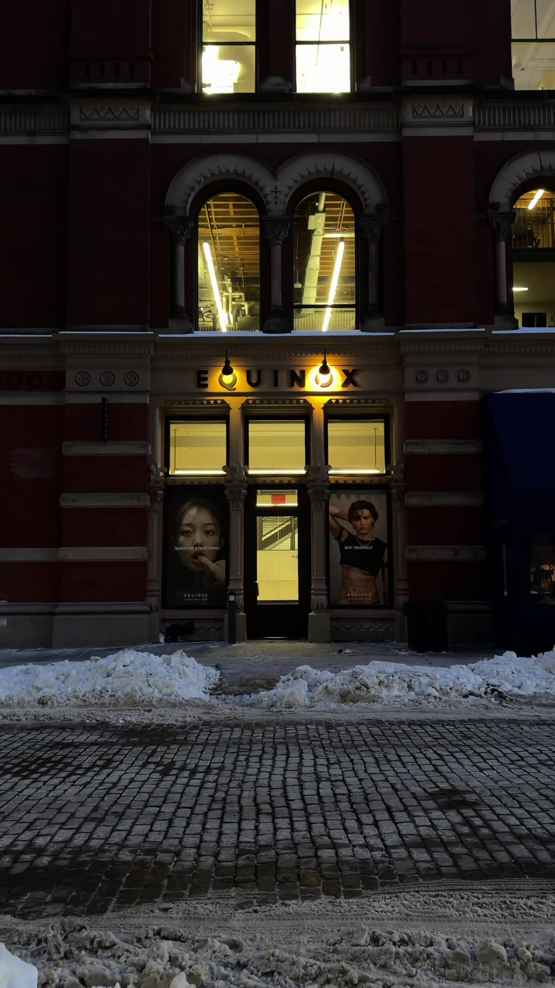 TikTok post by @eyeziktortellini for Equinox. Caption reads: [...] cold front is making me feeling CRAZY....