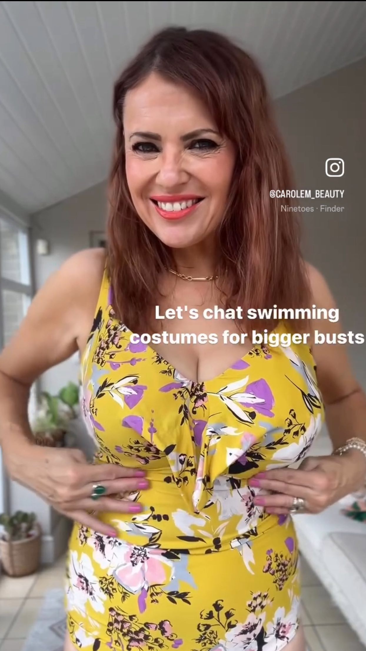 Instagram post by @carolem_beauty for Pour Moi. Caption reads: Sharing this again as its getting towards summer....