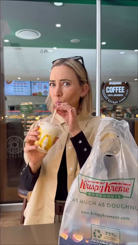 Instagram post by @roxyburger for Krispy Kreme Doughnuts. Caption reads: When two icons collaborate… you don’t ask....